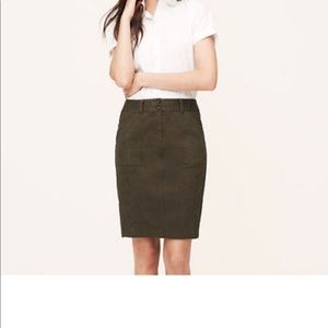 LAST CALL Ann Taylor LOFT Cargo Pencil Skirt